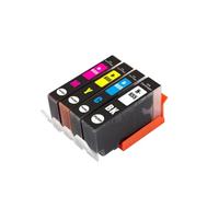 HJXcTRH Cartouche d'encre Compatible Compatible avec imprimantes à Jet d'encre 655 et 655XL, Compatible avec Deskjet Ink Advantage 3525 4615 4625 5525 6520 6525(1 Set (4 pcs))