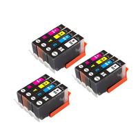HJXcTRH Cartouche d'encre Compatible Compatible avec imprimantes à Jet d'encre 655 et 655XL, Compatible avec Deskjet Ink Advantage 3525 4615 4625 5525 6520 6525(3 Sets(12pcs))