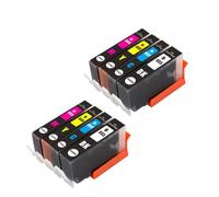 HJXcTRH Cartouche d'encre Compatible Compatible avec imprimantes à Jet d'encre 655 et 655XL, Compatible avec Deskjet Ink Advantage 3525 4615 4625 5525 6520 6525(2 Sets(8 pcs))
