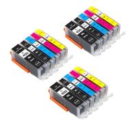HJXcTRH Cartouche d'encre Compatible PGI-450 CLI-451XL Compatible avec imprimantes MG7540 IP7240 MX924 IX6540 IX6840 MG5440 MG5540 MG5640 MG6440 MG6640(3 Sets(15pcs))