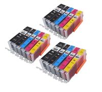 HJXcTRH Cartouche d'encre Compatible PGI-450 PGI 450 CLI-451 Compatible avec imprimantes MG5440 MG5540 MG5640 MG6440 IP7240 MX924 IX6540 IX6840(3PGBK 3BK 3C 3M 3Y)