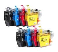 HJXcTRH Cartouche d'encre LC3511 LC3513 Compatible avec MFC J690DW MFC J491DW MFC J890DW DCP J572DW(2Set 8PCS)