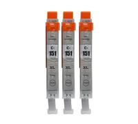 HJXcTRH Cartouche d'encre PGI 150 CLI 151, Compatible avec IP7210 MG5410 MG5510 MG6410 MG6610 MG5610 MX921 MX721 IX6810(CLI-151 GreyX3)