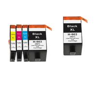 HJXcTRH Cartouches d'encre de Remplacement compatibles Compatible avec imprimante HP903 903 907 XL 903XL 907XL, Compatible avec Officejet 6960 6968 6970(1Set Add 1PCS Black)