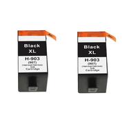 HJXcTRH Cartouches d'encre de Remplacement compatibles Compatible avec imprimante HP903 903 907 XL 903XL 907XL, Compatible avec Officejet 6960 6968 6970(2PCS Black)