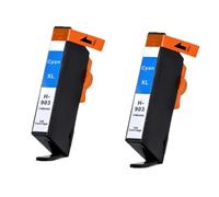HJXcTRH Cartouches d'encre de Remplacement compatibles Compatible avec imprimante HP903 903 907 XL 903XL 907XL, Compatible avec Officejet 6960 6968 6970(2PCS Cyan)