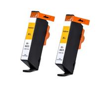 HJXcTRH Cartouches d'encre de Remplacement compatibles Compatible avec imprimante HP903 903 907 XL 903XL 907XL, Compatible avec Officejet 6960 6968 6970(2PCS Yellow)