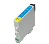 HJXcTRH Jeu de Cartouches d'encre compatibles T0441, T0442, T0443, T0444, Compatible avec Stylet C64, C66, C84, C84N, C84WN, C86, CX3600, CX3650, CX4600, CX6400, CX6600(4PCS Cyan)