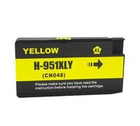 HJXcTRH Vilaxh - Ensemble de Cartouches d'encre à rendement Compatible, Compatible avec 950XL 951XL, Compatible avec Officejet Pro 8100 8600 251dw 276dw 8630 8650 8615 8625(Y)