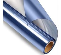 HJXGQJM Film Miroir Fenêtre, Film Adhesif Effet Miroir sans Tain pour Vitre Papier Miroir Anti Chaleur Feuille Miroir Occultant À Sens Unique Protection De Soleil Anti UV Bleu(44.5x600cm)