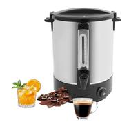 HJYBFA Urne à café commerciale en acier inoxydable, distributeur d'eau chaude, distributeur de café à chauffage rapide pour les fêtes, les réunions, les hôtels, les grands événements black