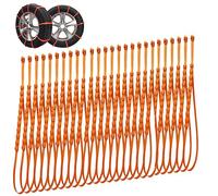 HJYDGJ 26 pièces Chaînes à neige universelles pour voiture Chaînes de pneus neige Chaînes de neige réutilisables Chaînes de pneus neige universelles Aide au démarrage d'urgence en cas de neige et de