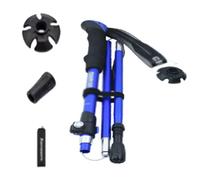 HJYDMQS RandonnéE TéLescopiques, BâTons De Trekking Pliables avec PoignéE Eva, AdaptéE à La RandonnéE en Plein Air, Au Camping, à l'escalade(Size:95-110 CM,Color:Blue Ciel)