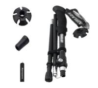 HJYDMQS RandonnéE TéLescopiques, BâTons De Trekking Pliables avec PoignéE Eva, AdaptéE à La RandonnéE en Plein Air, Au Camping, à l'escalade(Size:95-110 CM,Color:Noir)