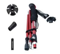 HJYDMQS RandonnéE TéLescopiques, BâTons De Trekking Pliables avec PoignéE Eva, AdaptéE à La RandonnéE en Plein Air, Au Camping, à l'escalade(Size:95-110 CM,Color:Wine Rouge)