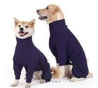 Hjyokuso Pull en polaire pour chien, pull en polaire douce avec trou pour laisse et coupe extensible, pour des nuits douillettes, bleu, taille XS