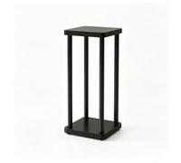 HJYXXSR Support D'enceinte sur Pied Robuste, Colonne en Métal, Support De Base De Machine Multimédia Double Couche, Adapté Aux Cinémas Maison Et Aux Studios D'enregistrement 70cm/27.6in