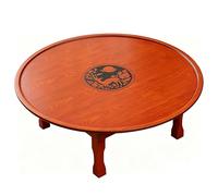 HJYXXSR Table Basse Ronde Pliante, Table Basse De Style Coréen, Table Basse Portable pour Usage Domestique, Adaptée pour Tatami, Baie Vitrée, Salon De Thé B 100 * 29cm/39.4 * 11.4in