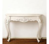 HJYXXSR Table Console d’entrée Vintage - Style Victorien - Table de canapé du Hall d’entrée avec Pieds - Meubles décoratifs - Affichage élégant Silver Trim 100 * 30 * 86cm/39.4 * 11.8 * 33.9in