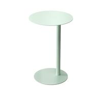 HJYXXSR Table d'appoint en métal en Forme de C, Table Ronde Minimaliste, Mini Table de Chevet, Table d'angle en Fer forgé, adaptée aux Chambres, Bureaux, Salons Teal 40 * 60cm / 15.7 * 23.6in
