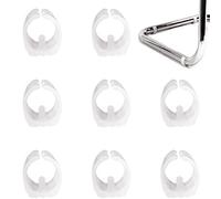 HJYZY Lot de 10 patins de chaise - 25 mm - Pour tubes ronds - Blanc