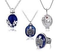 HJYZY Lot de 14 colliers avec pendentif en forme de verveine avec inscription « The Vampire Damon » - Elena Gilbert - Avec autocollants, Zinc, Pas de gemme