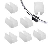 HJYZY Lot de 15 patins de chaise - 14 mm - En plastique - Pour tubes ronds - Diamètre 13-15 mm - Blanc