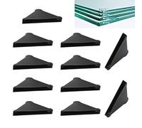 HJYZY Lot de 20 protections d'angle triple pour verre tranchant, tôles métalliques, miroirs, carreaux de céramique Noir 5 x 50 mm