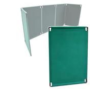 HJZALMI Barrière Sécurité Rétractable avec Porte Pliante, Barrière Sécurité, Panneau Sécurité PVC, Symbole D'avertissement Haute Visibilité Le Contrôle des Foules(80x120cm-3pcs)