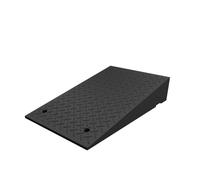 HJZALMI Rampes Bordure Voiture en Caoutchouc, Rampes Seuil Portables Robustes, Bordures D'entrée avec Anti-silp pour Voitures, Fauteuils Roulants, Moto, Trottoir (Couleur : Zwart, Taille : 50x80x9cm)