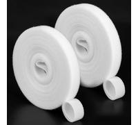 HJZHII 2 Pièces 5M Sangles de Câble,Attaches de Câble,Serres cables Ruban de Fixation Bande à Crochet Boucle Organisateur pour Cordes et Câble Electrique Sangle Scratch Attache Cable Réutilisables