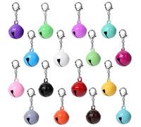 HJZHII Clochettes pour chiens et chats, breloques métal, porte-clés acier inoxydable, 1.4 × 2.8 cm, Fer