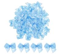 HJZHII Lot de 100 nœuds satin, petits nœuds ruban, pour bricolage, artisanat, applications florales, événements