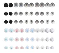 HJZHII Lot de 30 paires d'embouts de rechange pour écouteurs intra-auriculaires - 3 tailles - 10 couleurs - Embouts en caoutchouc en silicone