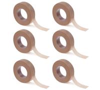 HJZHII Lot de 6 rouleaux de ruban adhésif micropore, beige, 1,25 cm x 9,14 m, bande nasale flexible et respirante, bande de gaze autocollante pour blessures, gonflements, sport