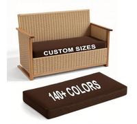 HJZPWB Coussin Banc Personnalisé Exterieur ImperméAble Coussin de SièGe en Mousse Interieur Coussin Banquette pour Balcon Coussin de Baie VitréE avec Housse Amovible,5cm