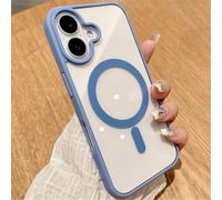 HJZSZX Coque de Chargement magnétique sans Fil Transparente en Acrylique pour iPhone 11 (pour iPhone 11/Bleu Serria)