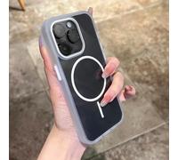 HJZSZX Coque magnétique Transparente Antichoc pour iPhone 14proMax, Chargement sans Fil (pour iPhone 14proMax/Blanc)