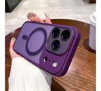 HJZSZX Coque Rigide magnétique Mate pour iPhone 12ProMax, Chargement sans Fil (Violet)