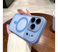 HJZSZX Coque Rigide magnétique Mate pour iPhone 14ProMax, Chargement sans Fil (pour iPhone 14ProMax/Bleu Ciel)