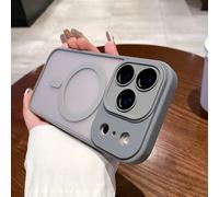 HJZSZX Coque Rigide magnétique Mate pour iPhone 14ProMax, Chargement sans Fil (pour iPhone 14ProMax/Gris)