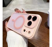 HJZSZX Coque Rigide magnétique Mate pour iPhone 15ProMax, Chargement sans Fil (pour iPhone 15ProMax/Rose)