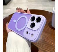HJZSZX Coque Rigide magnétique Mate pour iPhone 16ProMax, Chargement sans Fil (pour iPhone 16ProMax/Violet Clair)