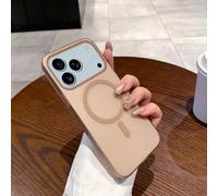 HJZSZX Coque Ultra Fine et Mate pour iPhone 12 ProMax, Compatible avec Chargeur sans Fil magnétique (pour iPhone 12 ProMax/Or désert)