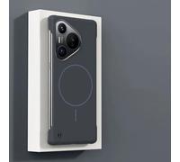 HJZSZX Coque Ultra Fine sans Cadre pour Huawei P60 Pro, Chargeur magnétique sans Fil (pour Huawei P60 Pro/Bleu)