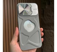 HJZSZX Étui de Luxe à Rabat en Silicone Souple et Invisible pour Objectif 14/13 (Gris)