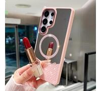 HJZSZX Étui de téléphone magnétique de Luxe à Paillettes pour Galaxy S21 (Rose)