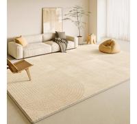 HJZSZX Tapis de Salon Couleur crème, décoration intérieure, canapé léger, Aspect Luxueux et épais (120 x 200 cm (3,9 x 6,6 pi/XM-QR-43)