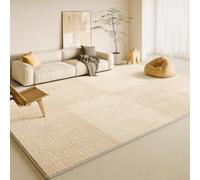 HJZSZX Tapis de Salon Couleur crème, décoration intérieure, canapé léger, Aspect Luxueux et épais (120 x 160 cm (3,9 x 5,3 pi/XM-QR-41)
