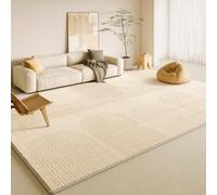 HJZSZX Tapis de Salon Couleur crème, décoration intérieure, canapé léger, Aspect Luxueux et épais (160 x 230 cm (5,3 x 7,6 pi/XM-QR-49)